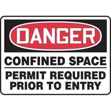 Accuform OSHA DANGER SAFETY SIGN CONFINED MCSP131XP MCSP131XP